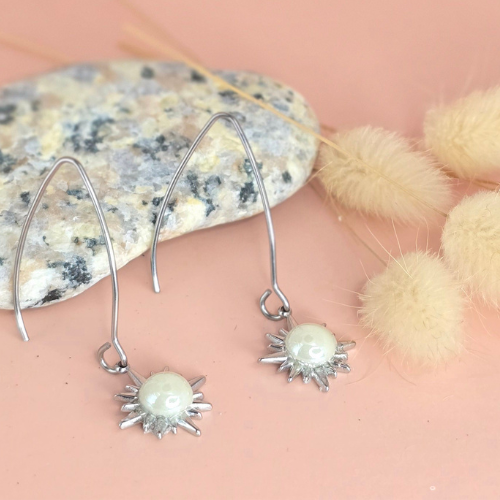 Boucles d'oreilles résine artisanales