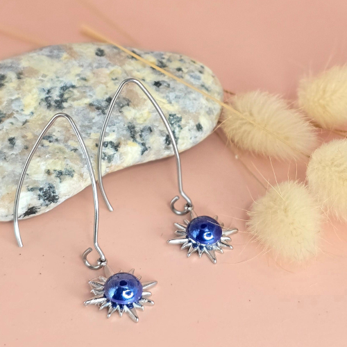 Boucles d'oreilles résine artisanales