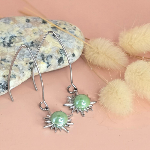 Boucles d'oreilles résine artisanales