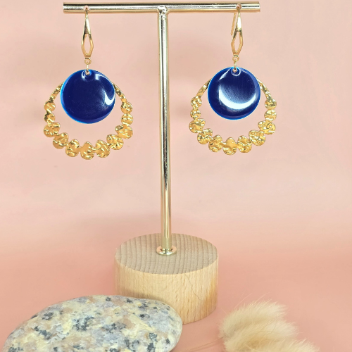 Boucles d'oreilles résine artisanales