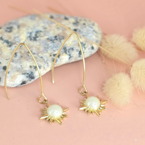 Boucles d'oreilles résine artisanales