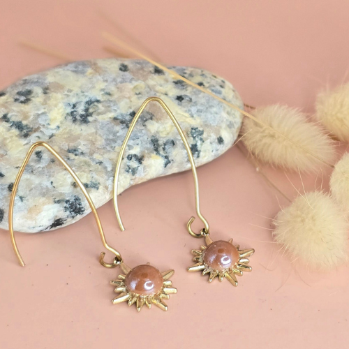 Boucles d'oreilles résine artisanales