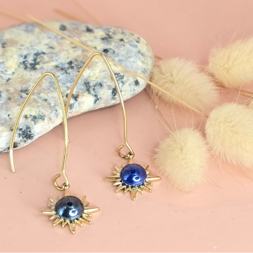 Boucles d'oreilles résine artisanales