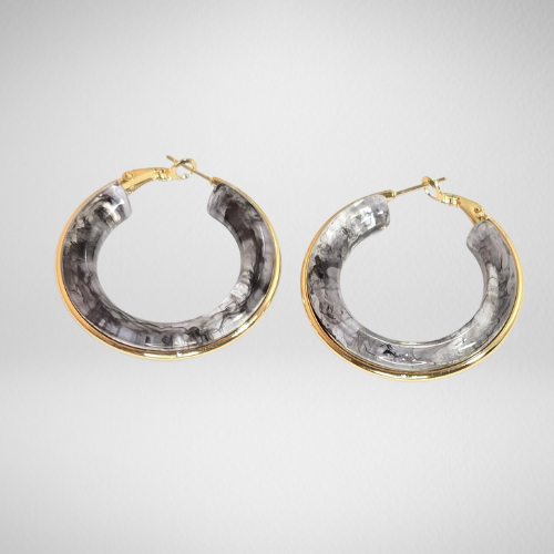 Boucles d'oreilles résine
