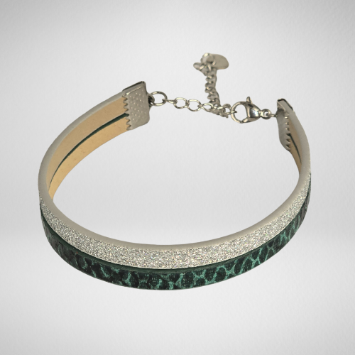 Bracelet cuir artisanal ajustable