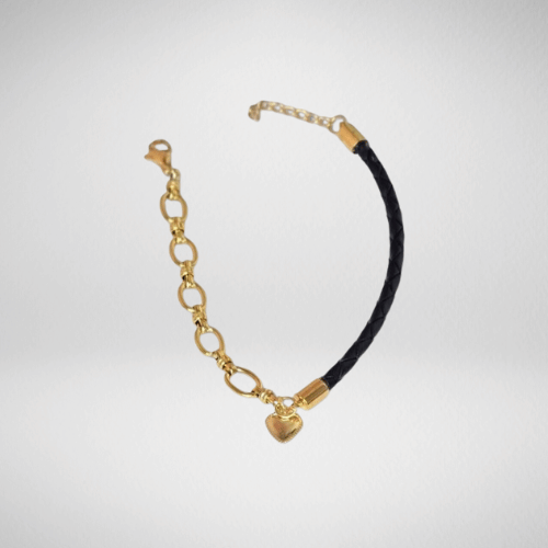 Bracelet cuir tressé