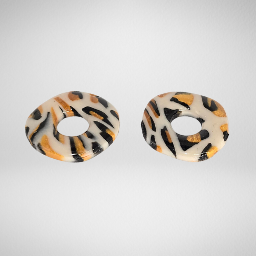 Pampilles pour boucles d'oreilles rondes
léopard