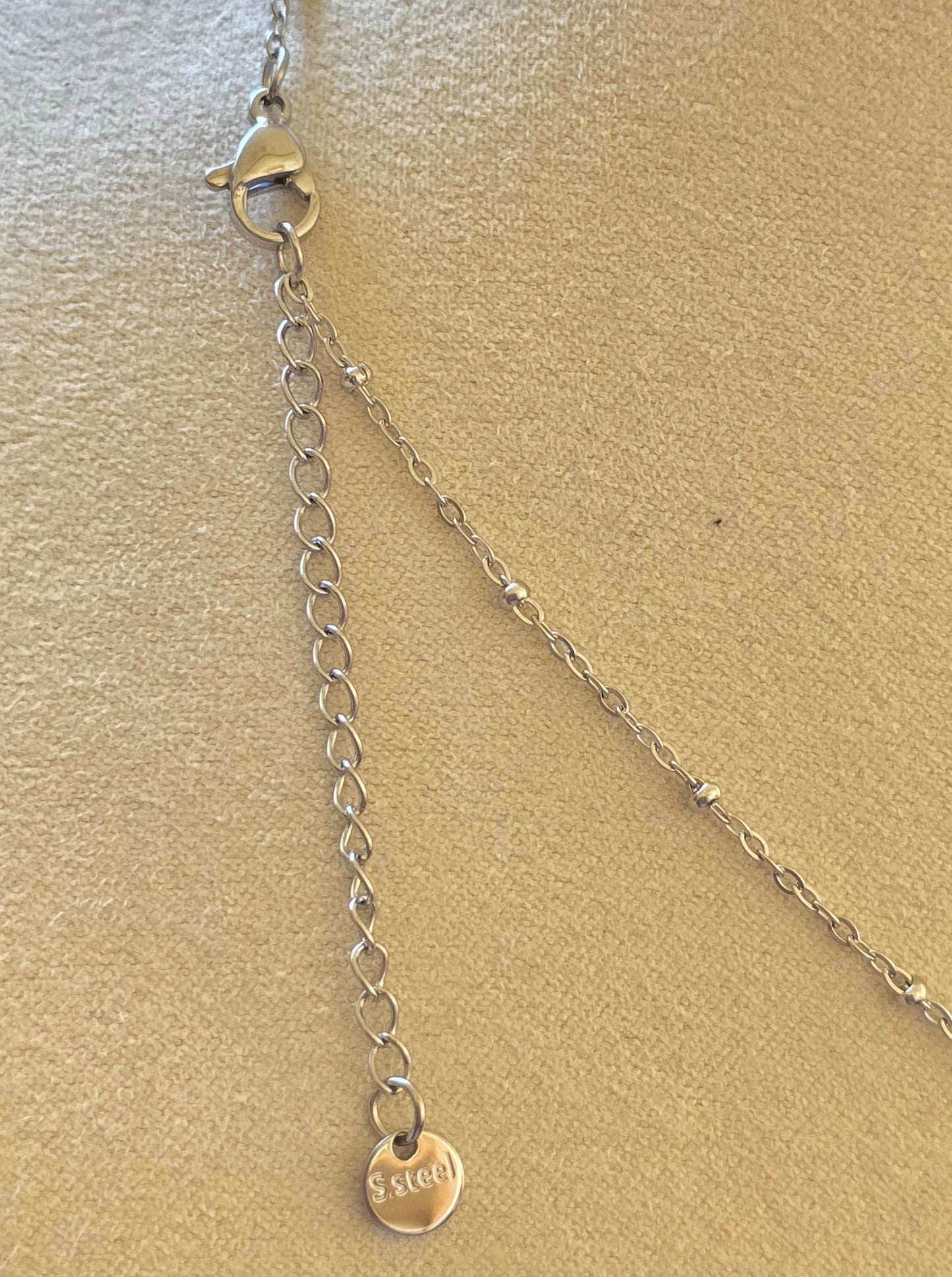 Collier fleur Y - Acier inoxydable doré