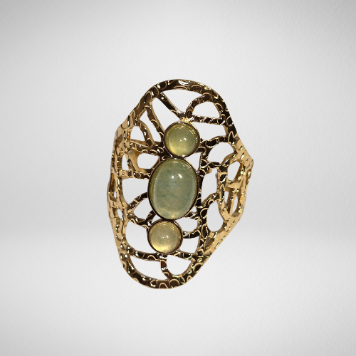Bague artisanale dorée
