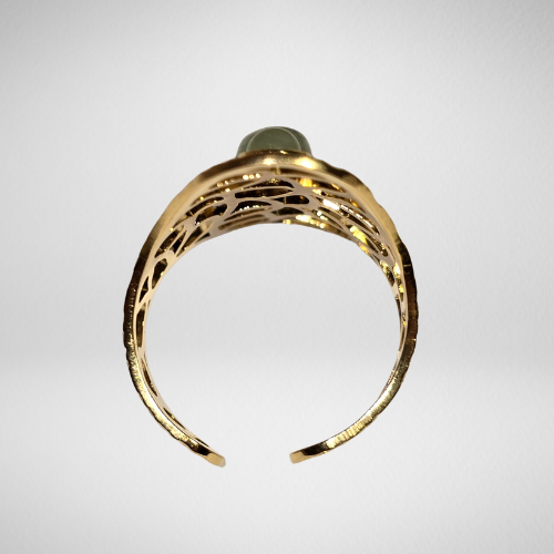 Bague artisanale dorée