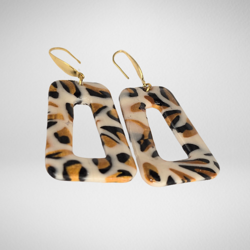 Boucles d'oreilles léopard