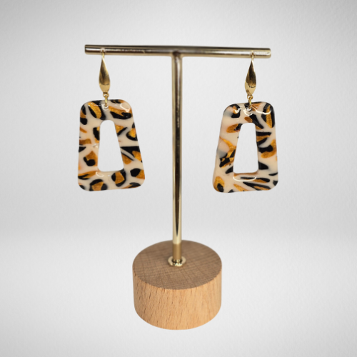 Boucles d'oreilles léopard