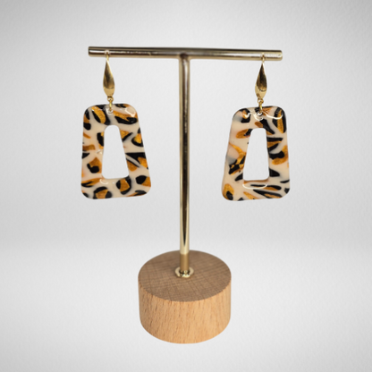 Boucles d'oreilles léopard
