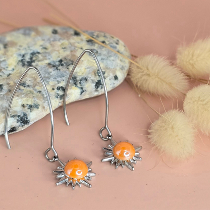 Boucles d'oreilles résine artisanales