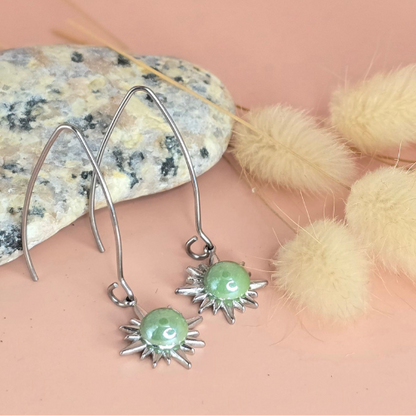 Boucles d'oreilles résine artisanales