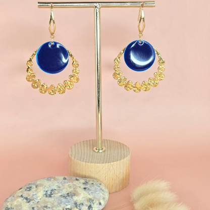 Boucles d'oreilles résine artisanales