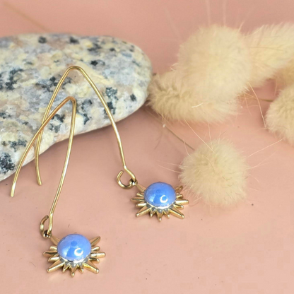 Boucles d'oreilles résine artisanales