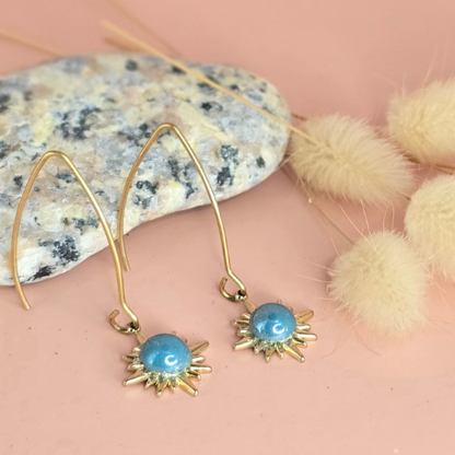 Boucles d'oreilles résine artisanales