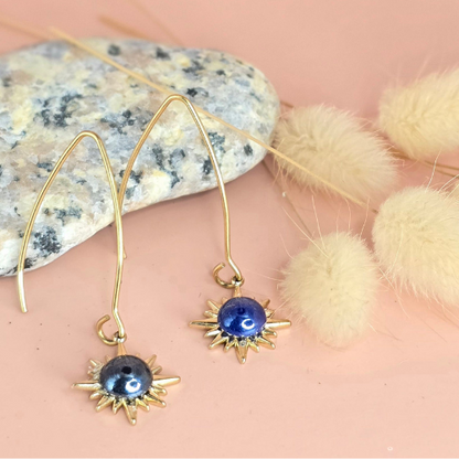 Boucles d'oreilles résine artisanales