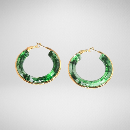 Boucles d'oreilles résine