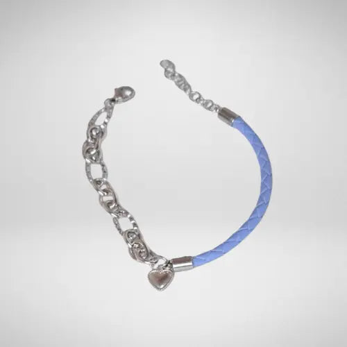 Bracelet cuir tressé