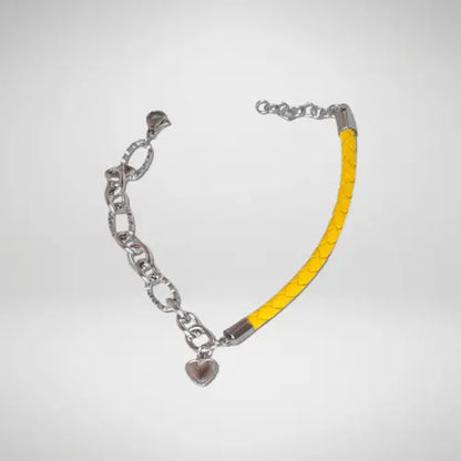 Bracelet cuir tressé