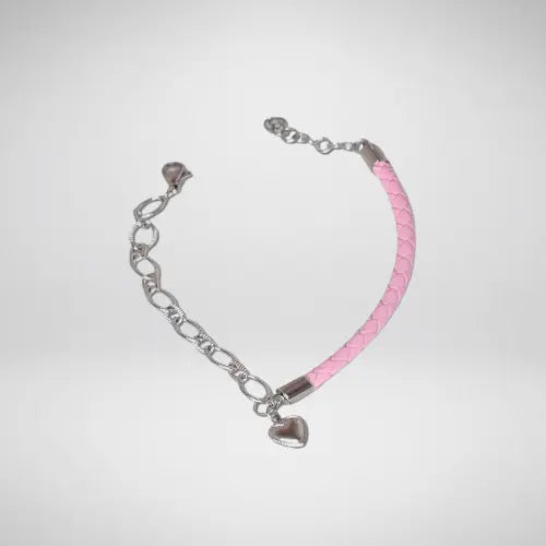 Bracelet cuir tressé