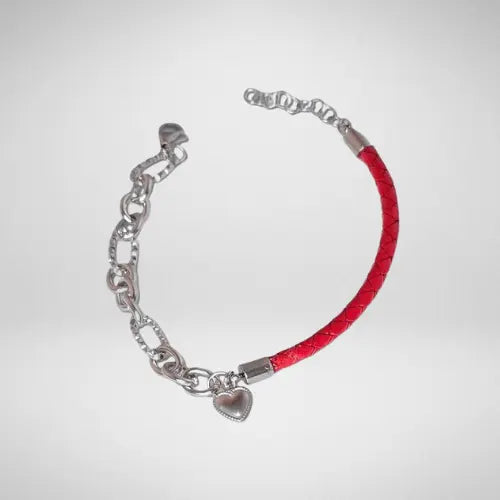 Bracelet cuir tressé