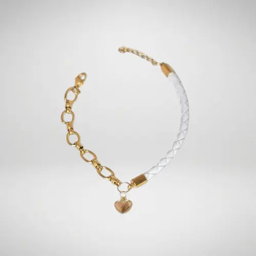 Bracelet cuir tressé