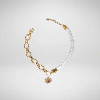 Bracelet cuir tressé