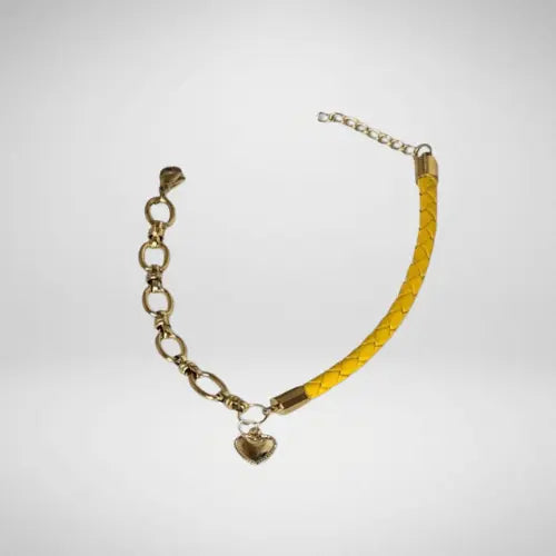 Bracelet cuir tressé