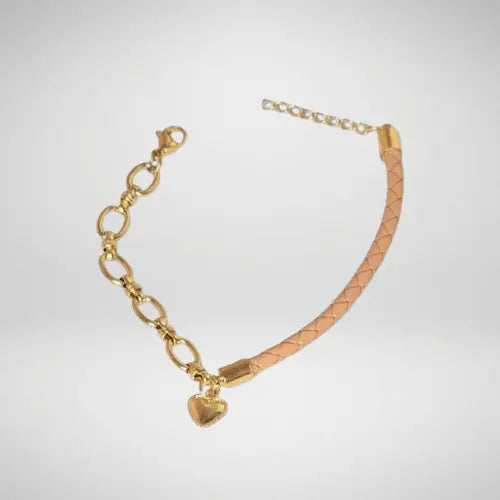Bracelet cuir tressé