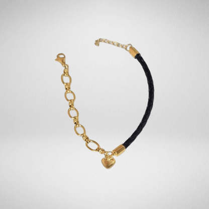 Bracelet cuir tressé