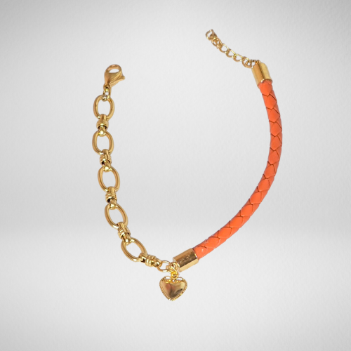 Bracelet cuir tressé