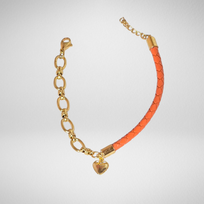 Bracelet cuir tressé