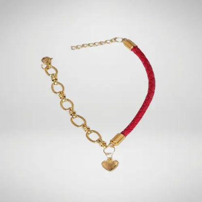 Bracelet cuir tressé