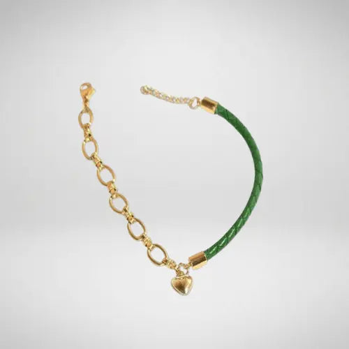 Bracelet cuir tressé