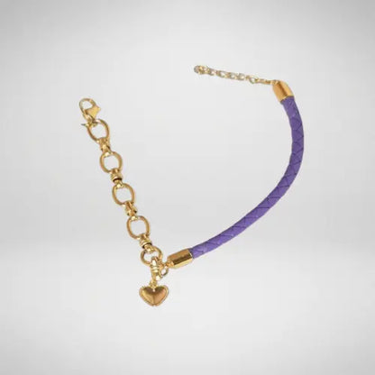 Bracelet cuir tressé