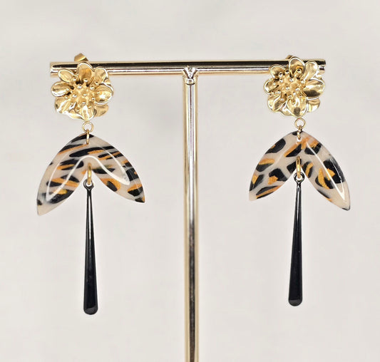 Boucles d’oreilles léopard
