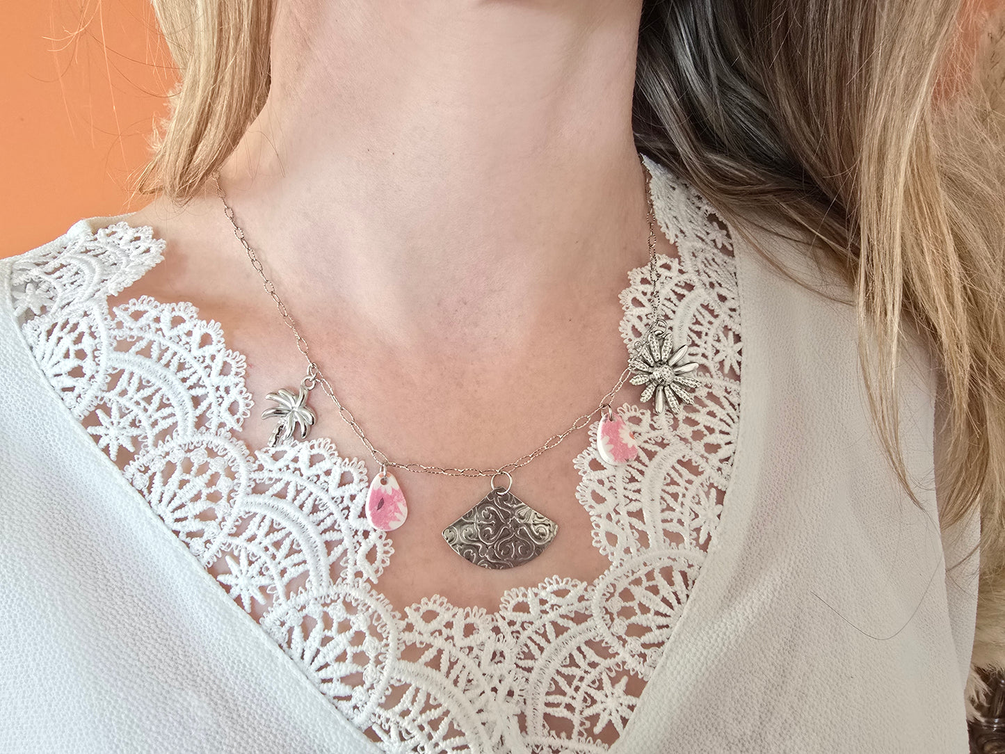 Collier charms estivale - Créa Gégé