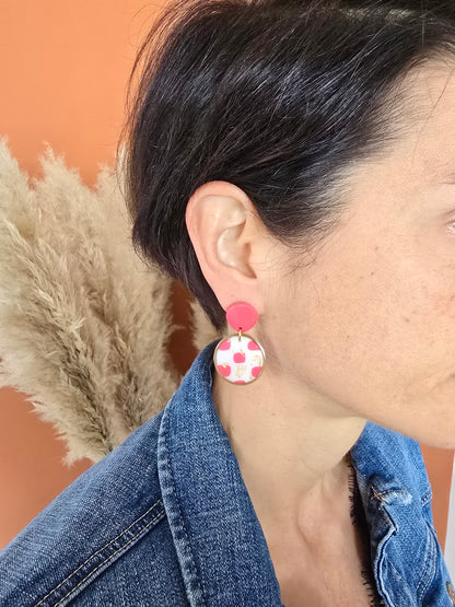 Boucles d’oreilles acier inoxydable aux design géomètrique - Créa Gégé