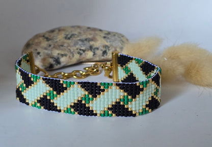 Bracelets ajustable tissé - Créa Gégé