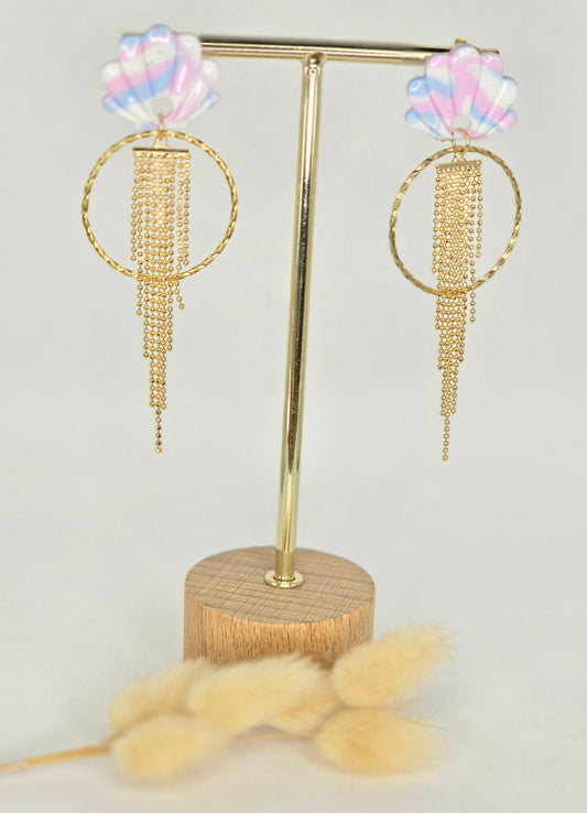 Boucles d’oreilles coquillage - Créa Gégé