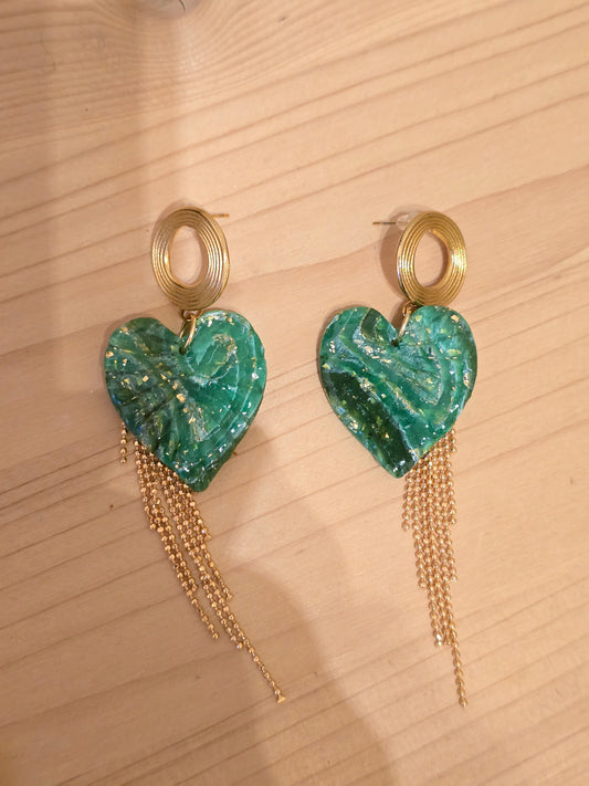 Boucles d’oreilles coeur