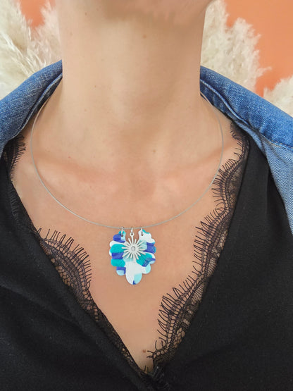 Collier jonc aux Couleurs de l’océan - Créa Gégé