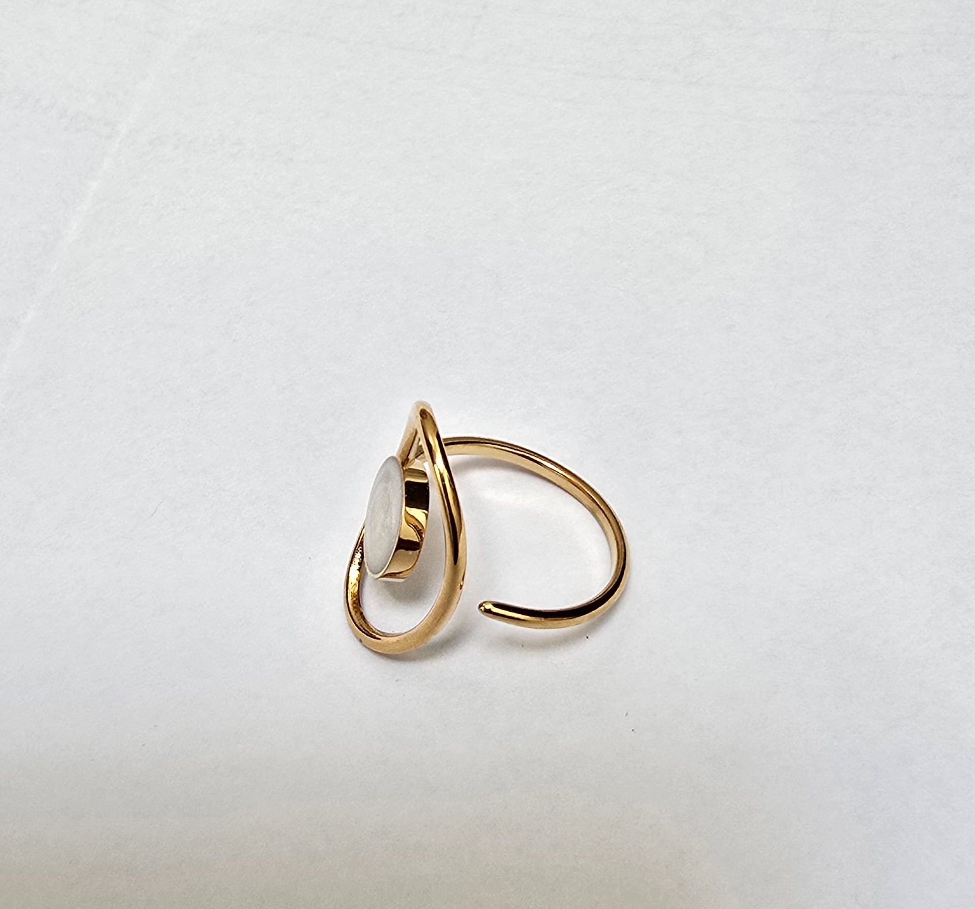 Bague ovale résine ronde ajustable - vue 4 - Créa Gégé