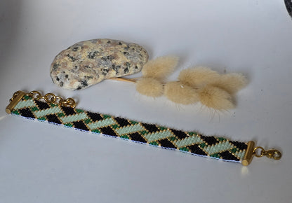 Bracelets ajustable tissé - vue 2 - Créa Gégé