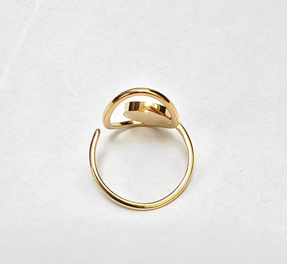 Bague ovale résine ronde ajustable - vue 5 - Créa Gégé