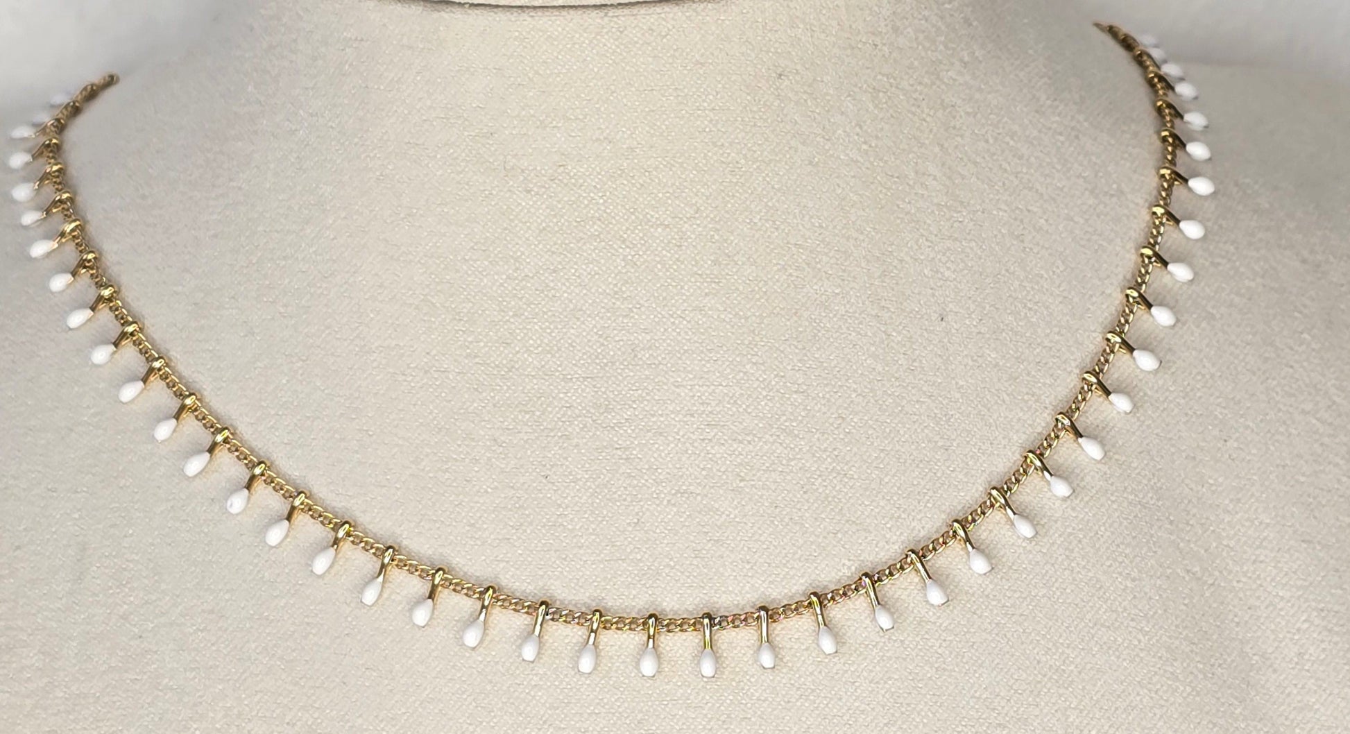 Collier goutte - vue 2 - Créa Gégé