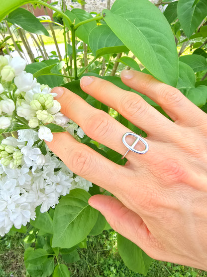 Bague ajustable maille marine - Acier inoxydable
